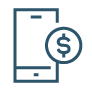 a dollar sign on mobile device
