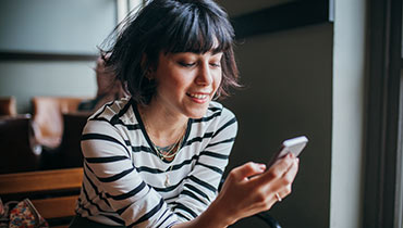 Woman using mobile