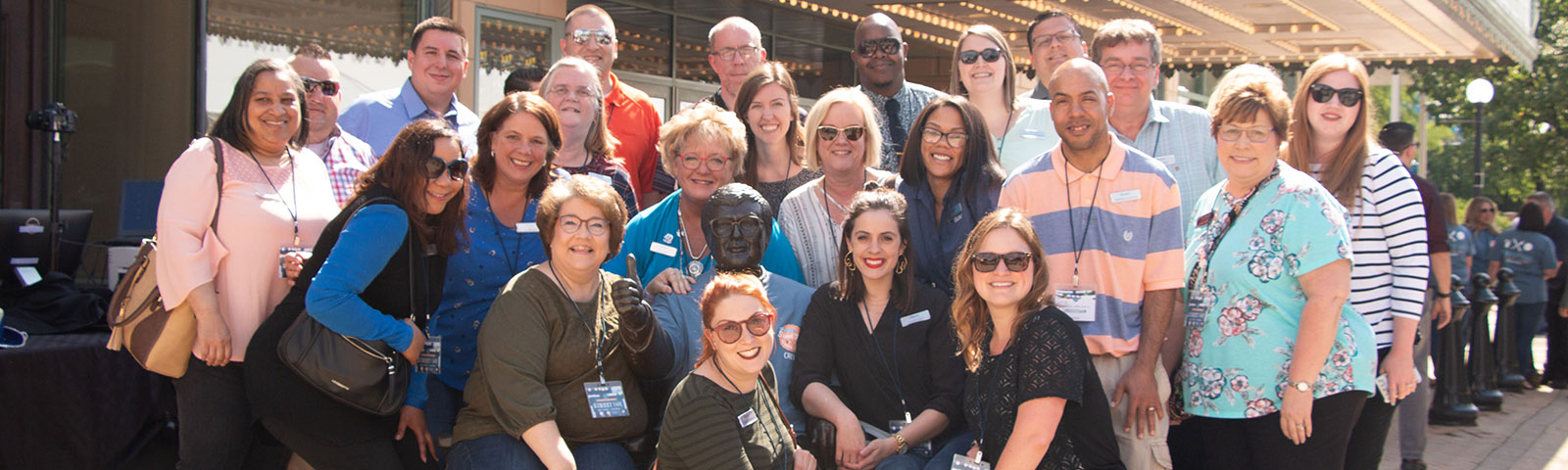 Associates in group photo.