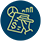 Yellow outlined hand writing note on a blue background