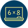 Yellow outlined computer on a blue background