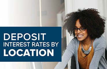 Deposit interest rates by location
