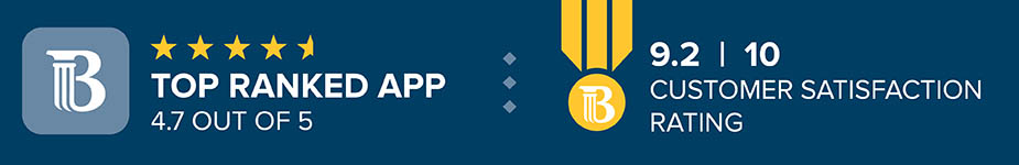 A Busey Bank awards ribbon