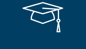 a graphic image of a graduation cap