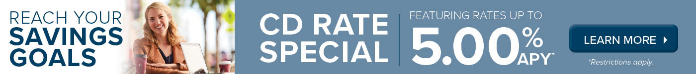 CD Rate Special 5.00 APY