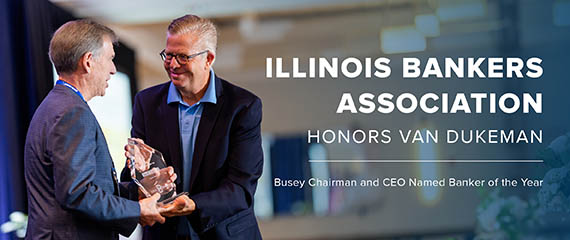 Illinois Bankers Association Honors Van Dukeman