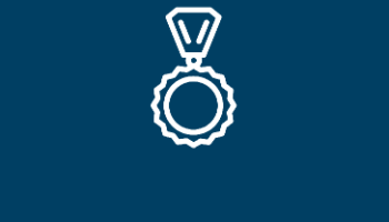 A graphic image of necklace medal.