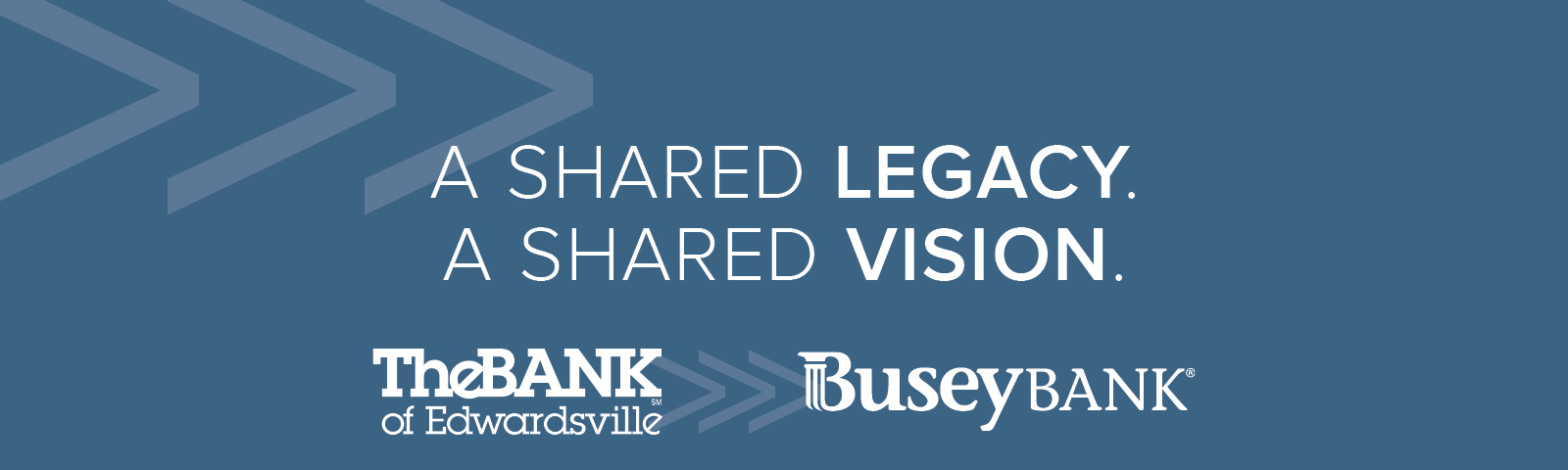 The Bank of Edwardsville to Busey logo.